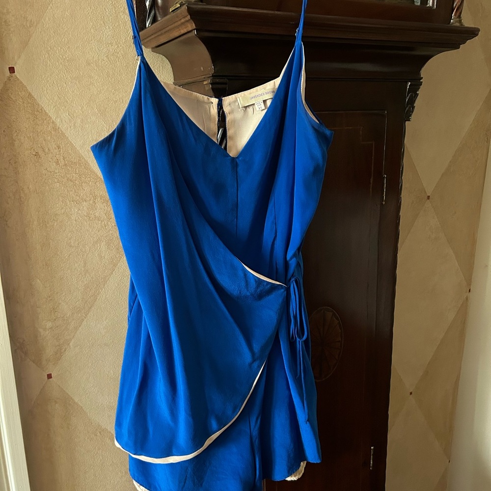 Lavender Brown XS blue romper